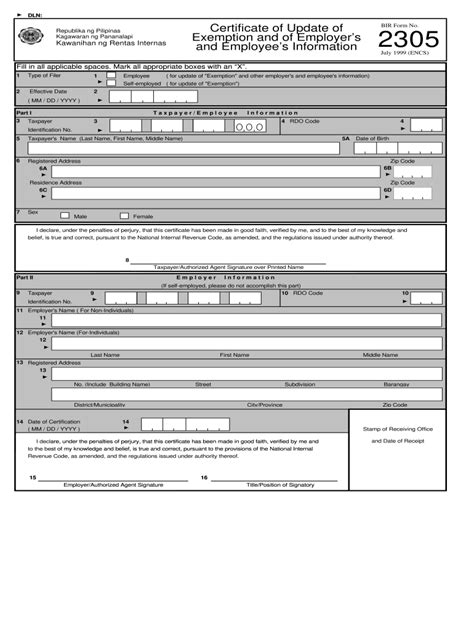bir 2305 form|Iba pa.